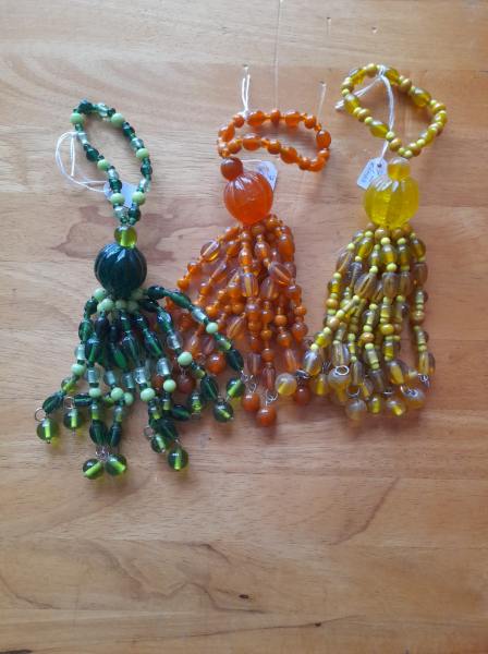 Lot 3 embrasses &agrave; rideau en perle