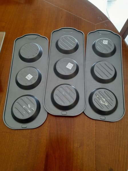 Vente Lot 3 moules de 3 tartes individuels