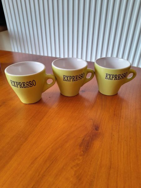 Lot 3 tasses publicitaires expresso en c&eacute;ramiques