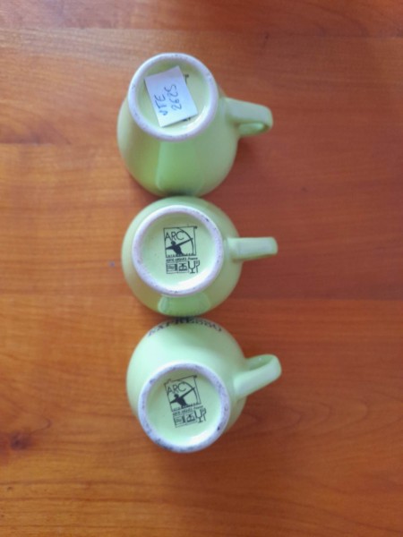 Lot 3 tasses publicitaires expresso en c&eacute;ramiques pas cher