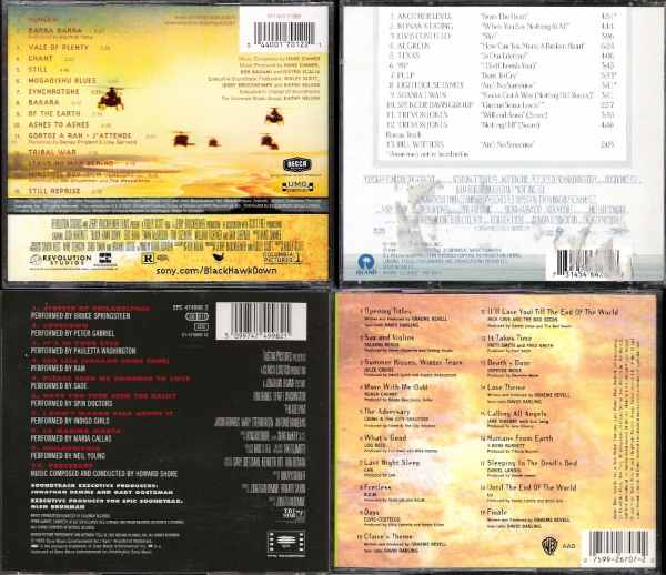 Vente Lot 4 cd - musiques de films