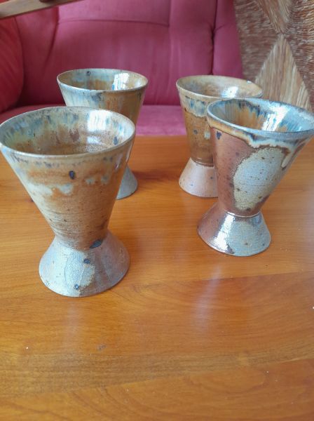 Lot 4 mazagran en gr&egrave;s pas cher