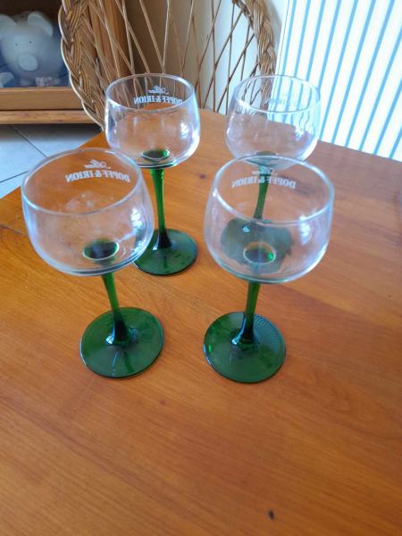 Lot 4 verres &agrave; vin alsace dopff et irion - luminar pas cher