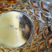 Lot 4 verres ambrés perrod s.a - vintage pas cher