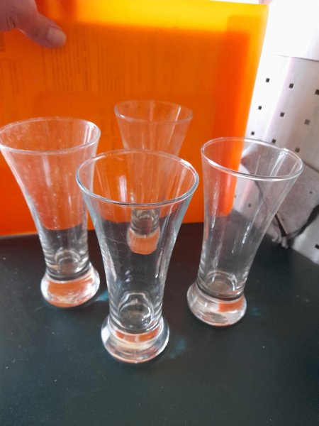 Vente Lot 4 verres tulipes - pastis , ricard , coctails