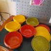 Lot 5 bols boites tupperware -divers couleurs occasion