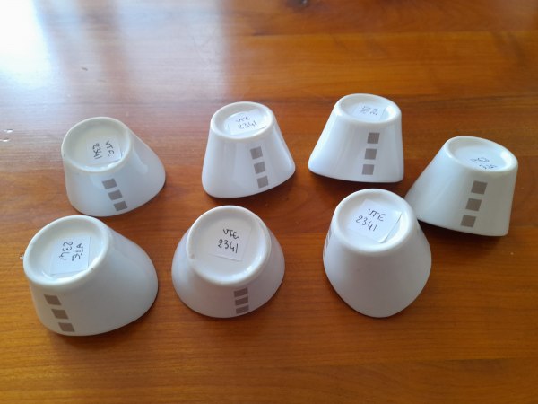 Vente Lot 5 ramequins - bols &agrave; sauce c&eacute;ramique blanc