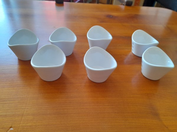 Annonce Lot 5 ramequins - bols &agrave; sauce c&eacute;ramique blanc