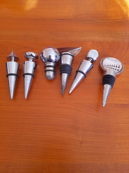 Lot 6 boule design bouteille vin bière bouchons