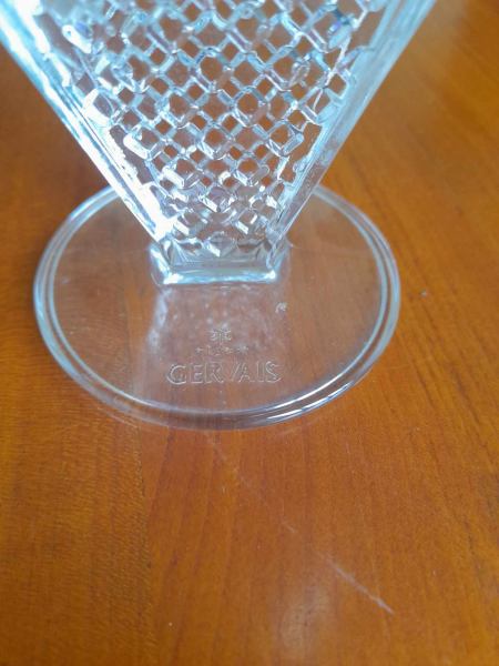 Vente Lot 6 coupe &agrave; glace publicitaire en verre "