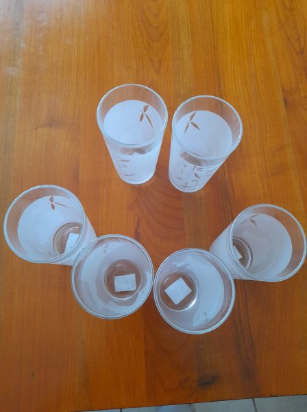 Vente Lot 6 grands verres