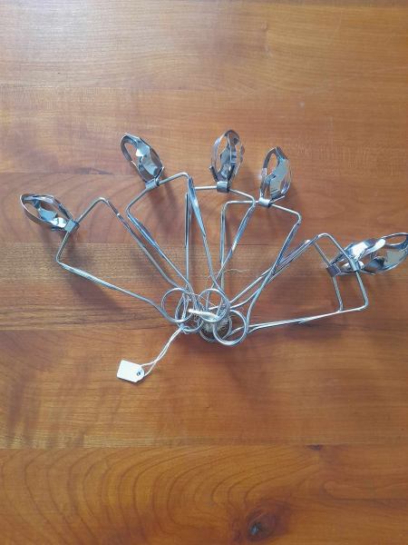 Lot 6 pinces &agrave; escargots - inox