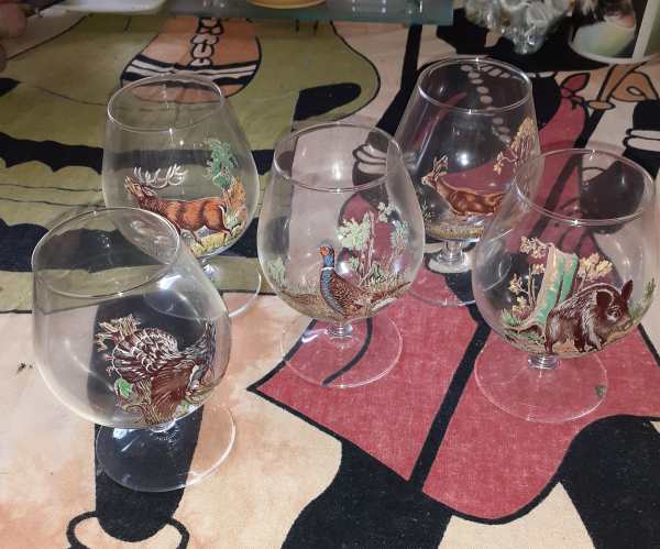 Lot 6 verres &agrave; cognac