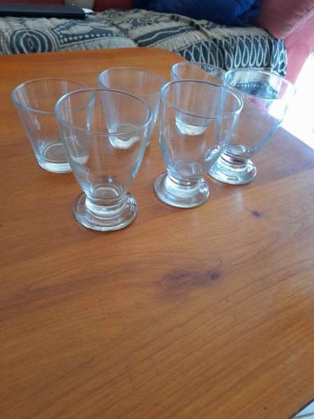 Vente Lot 6 verres d&eacute;pareill&eacute;s