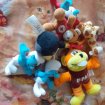 Lot 7 portes clés peluches et peluches à accrocher