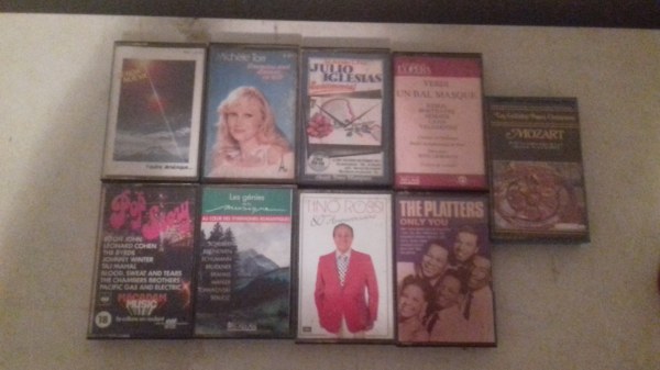 Lot 9 cassettes audio