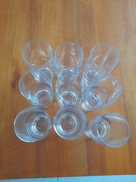 Vente Lot 9 grands verres