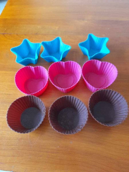 Lot 9 moules individuels en silicone