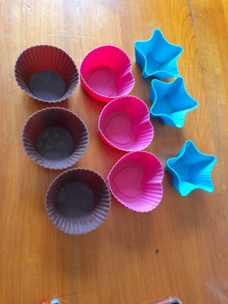 Lot 9 moules individuels en silicone pas cher