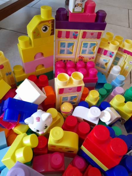 Lot brick de construction pemier age en plastique pas cher