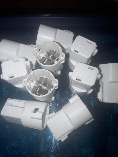 Lot de 10 douilles b22