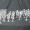 Lot de 29 verres à pied , forme évasée