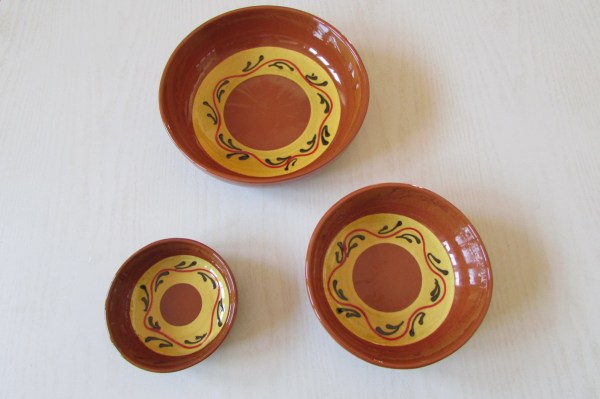 Lot de 3 ramequins en terre vernissée pas cher