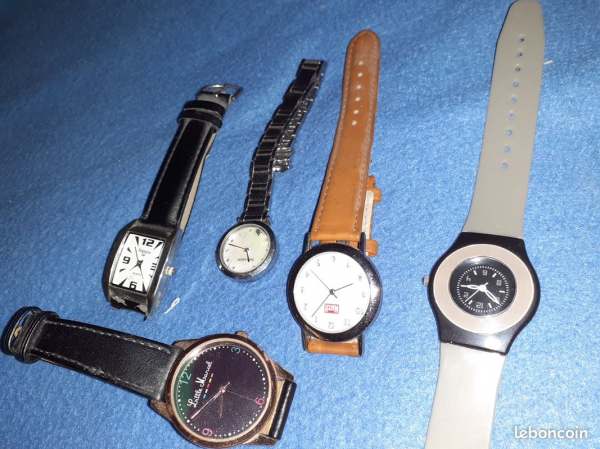 Lot de 5 montres pour femme ou homme