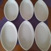 Lot de 6 ramequins pour four en forme de barque