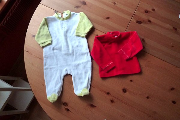 Lot de  9 v&ecirc;tements b&eacute;b&eacute; de 0 &agrave; 12 mois pas cher