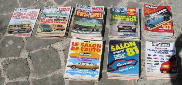 Lot de 90 revues l'auto-journal pas cher