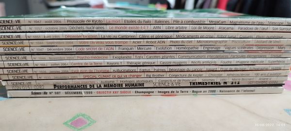 Lot de sciences et vie anciens