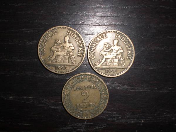 Lot n&deg;11 ou n&deg;12 ou n&deg;13 pieces 1frs-50 cts-bon... pas cher