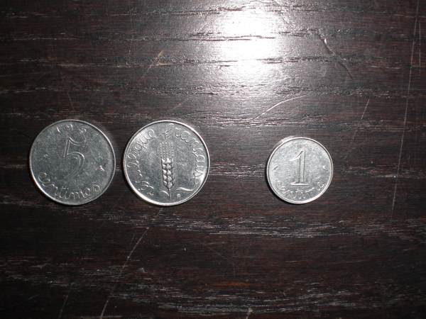 Vente Lot n&deg;8 ou n&deg;9 ou n&deg;10 pieces 10frs-5cts-1cts-2frs
