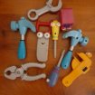 Lot outils jouets pour enfant en plastique