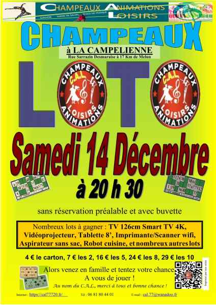 Loto du 14 décembre 2024 à champeaux (77720)