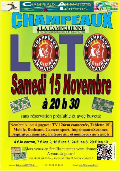 Loto du 15 novembre 2025 &agrave; champeaux (77720)