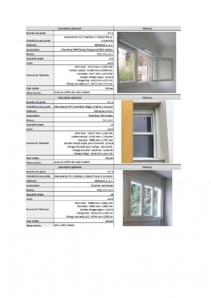 Lots de fen&ecirc;tres et porte-fen&ecirc;tres pvc d'occasion