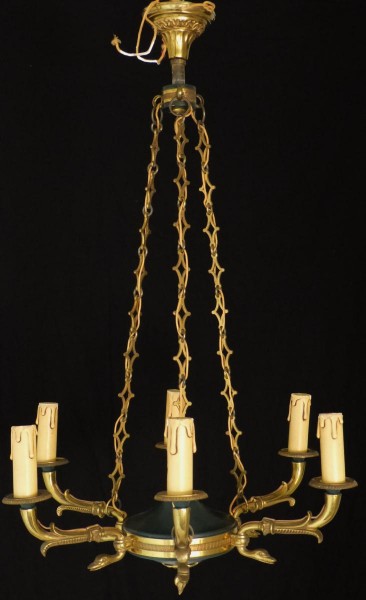 Lustre de style empire 6 feux.