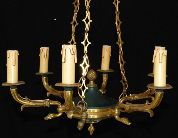 Vente Lustre de style empire 6 feux.