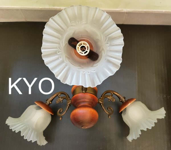 Annonce Lustre suspension 3 branches, valois tosel, bois