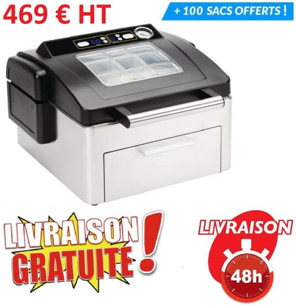 Machine sous vide &agrave; cloche professionnelle - neuve