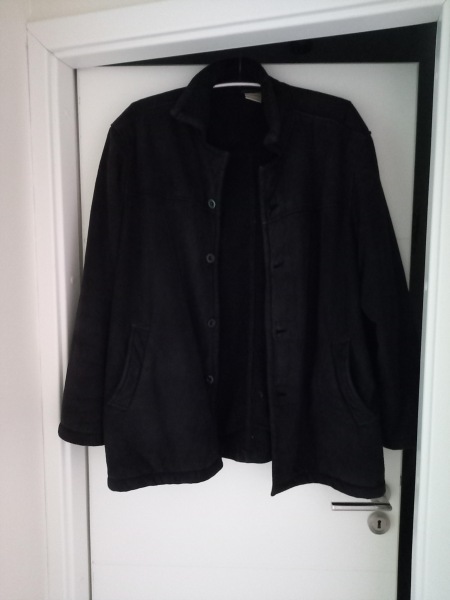 Manteau 3/4 en su&eacute;dine