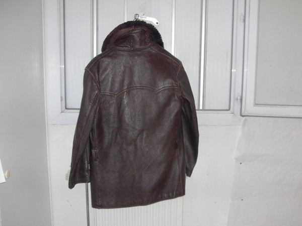 Manteau hivers tout cuir - marron - homme /femme- pas cher