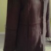 Manteau long brun marque "cassis collection" t 40 pas cher