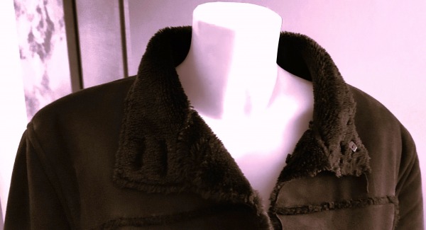 Manteau long brun marque "cassis collection" t 40