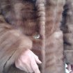 Manteau long de vison  taille 42 pas cher
