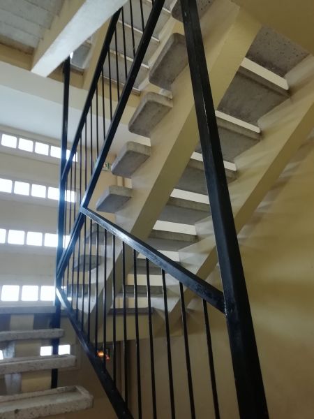 Marches d'escalier en terrazzo poli