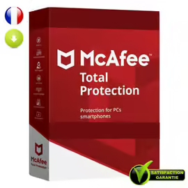 Mcafee total protection 2021/ 5 ans / 1 pc (derniè