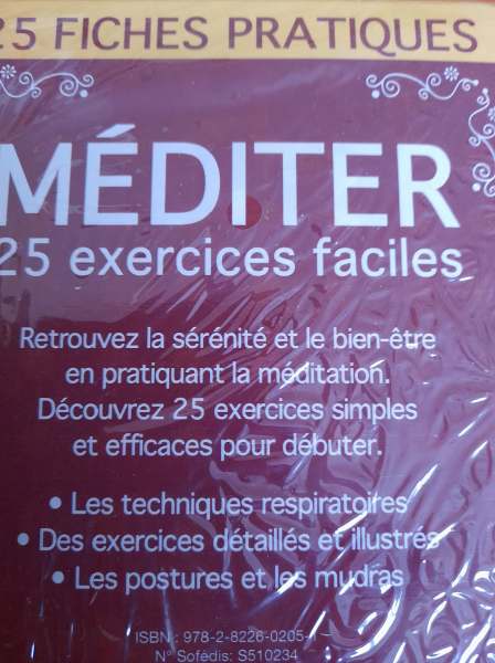 Vente Méditer - 25 exercices faciles